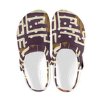 AFRICAN MIDCLOTH Clogs for Adults