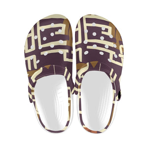AFRICAN MIDCLOTH Clogs for Adults