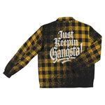 JUST KEEPIN GANGSTA Men's  Collar Jacket