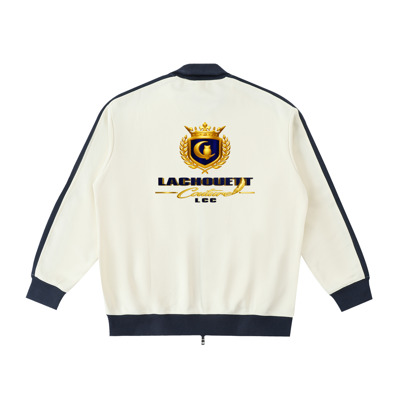 LCC ROYALTY Contrast Trim Stand Collar Jacket