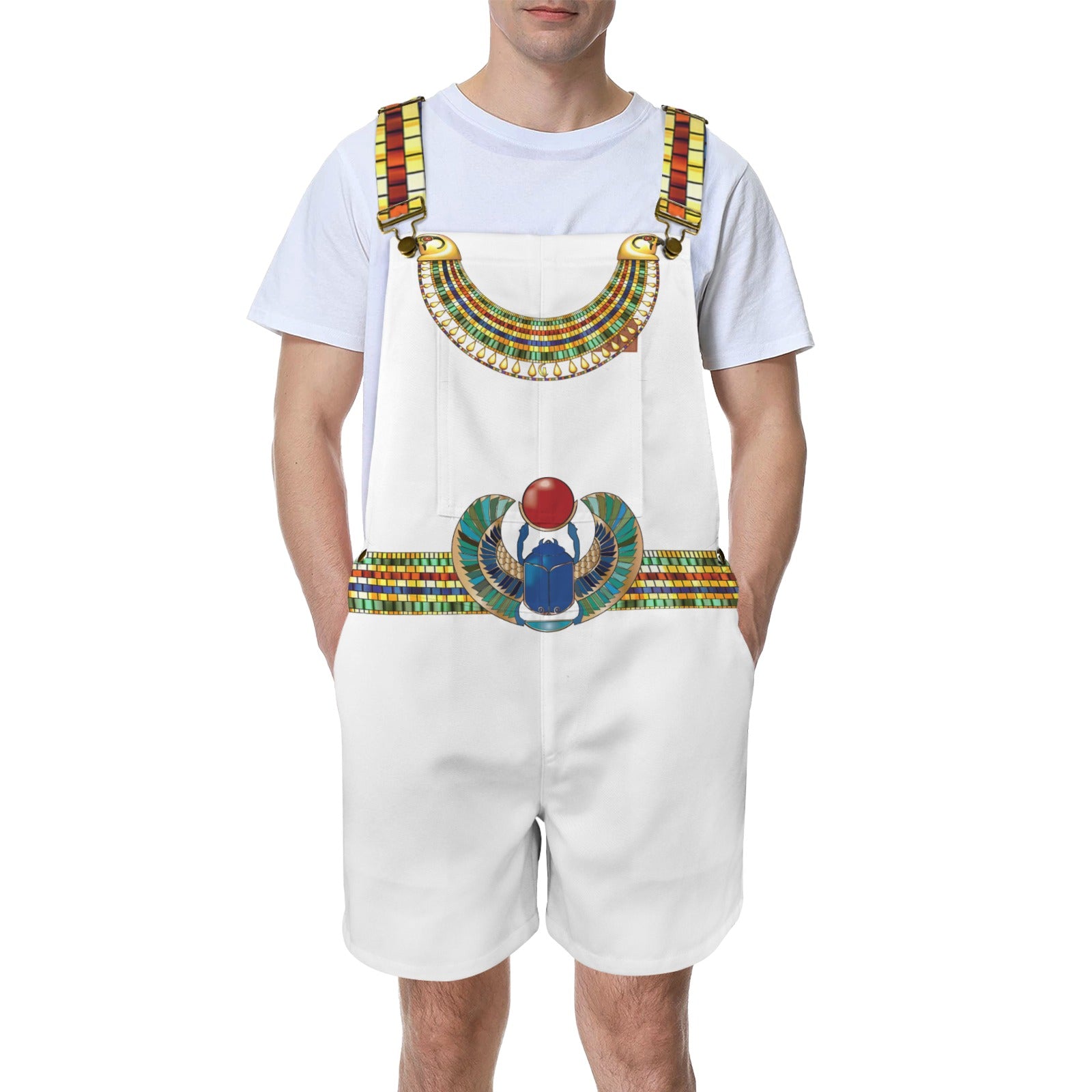 HORUS SHIELD Unisex Shorts Suspender Jumpsuit