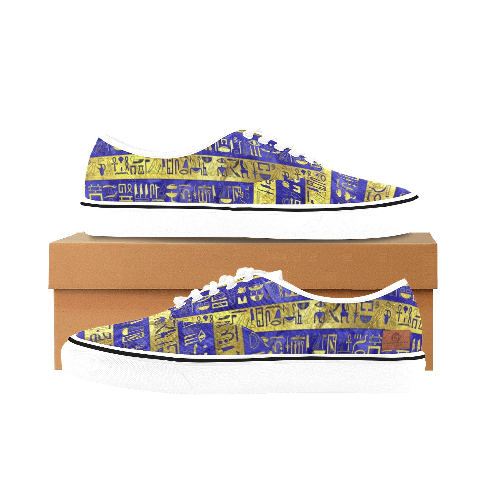 HIEROGLYPH  Men's Canvas Low Top Shoes