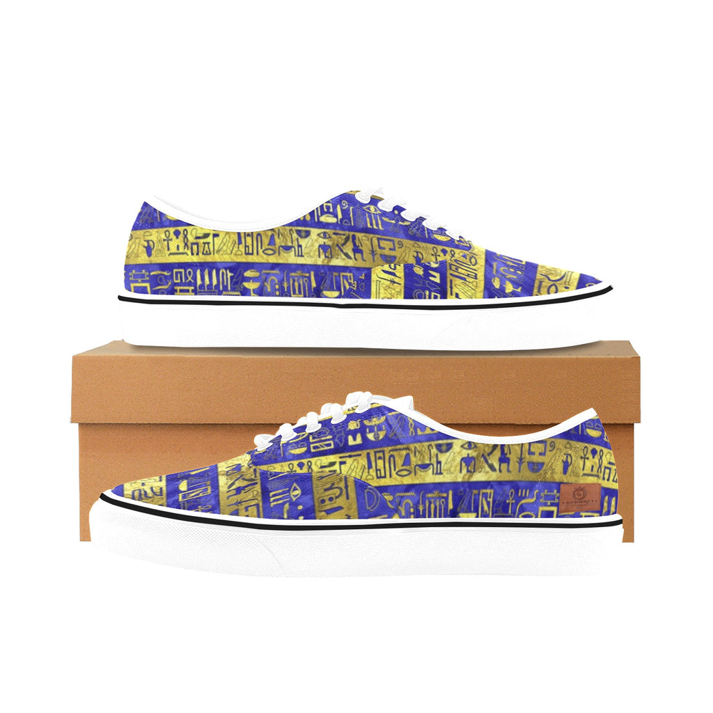HIEROGLYPH  Men's Canvas Low Top Shoes