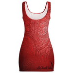 BANDANA DELUXE RED Sunmer Basic Bodycon Tank Dress