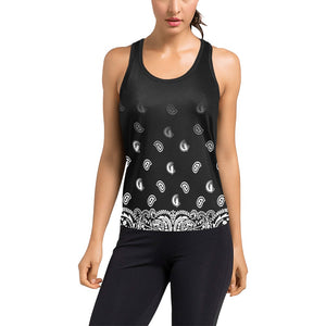 BANDANA GRADIENT Women's Racerback Tank Top