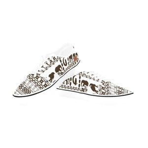 ELEPHANT ORNEMENT Classic Men's Canvas Low Top Shoes
