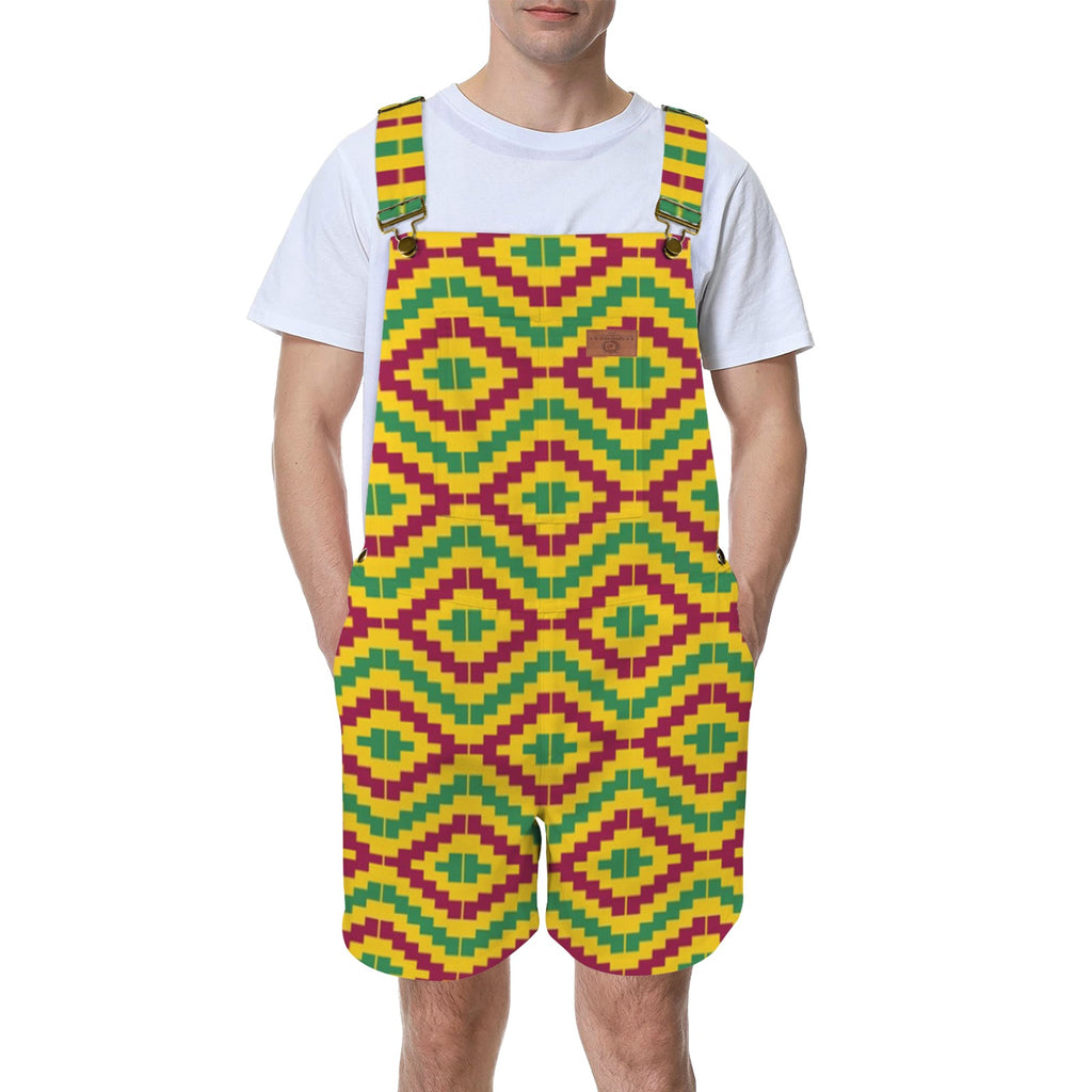 KEMET TISSU Unisex Shorts Suspender Jumpsuit