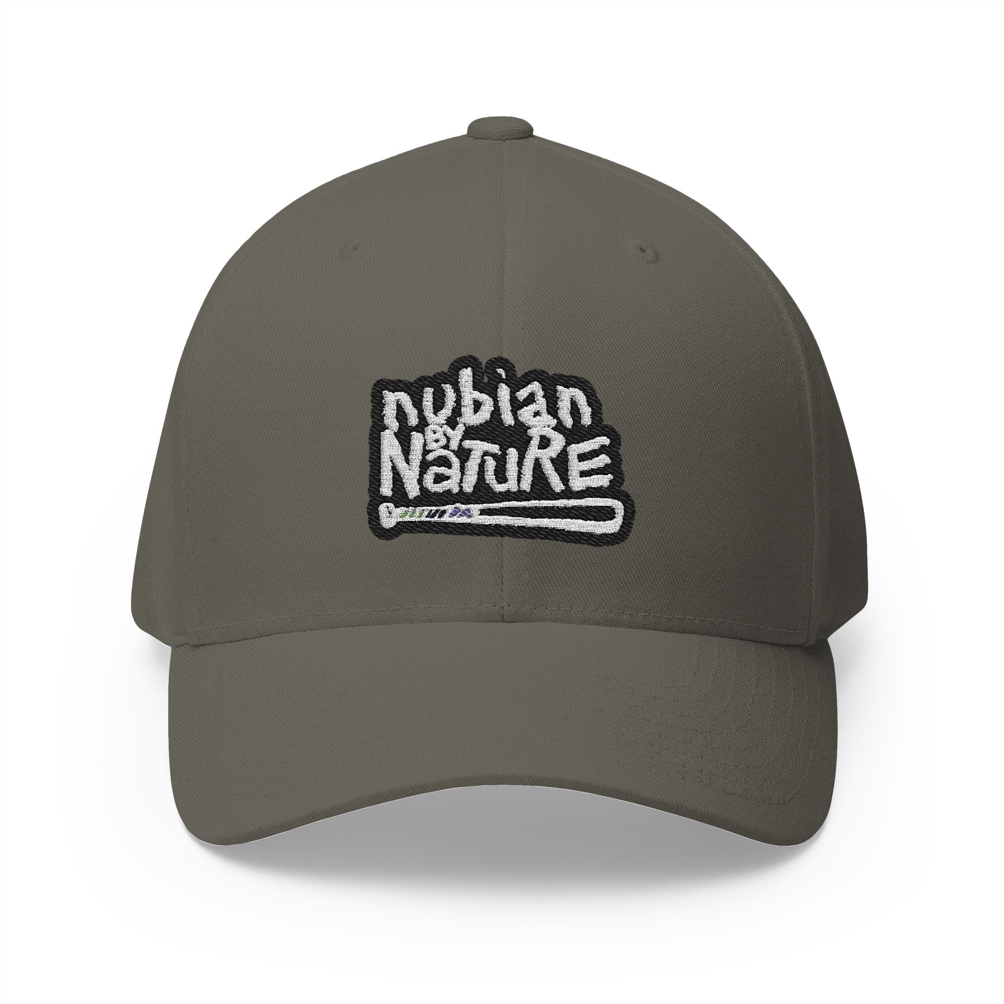 Nubian By Nature Embroidered Cap - Stylish Closed-Back Hat for Nature Lovers