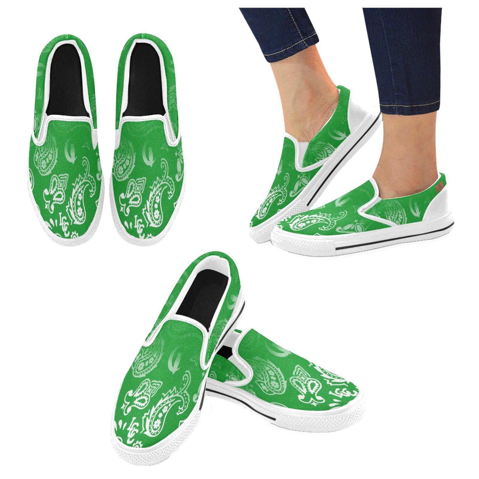 BANDANA DEGRADE Men's Unusual Slip-on Shoes