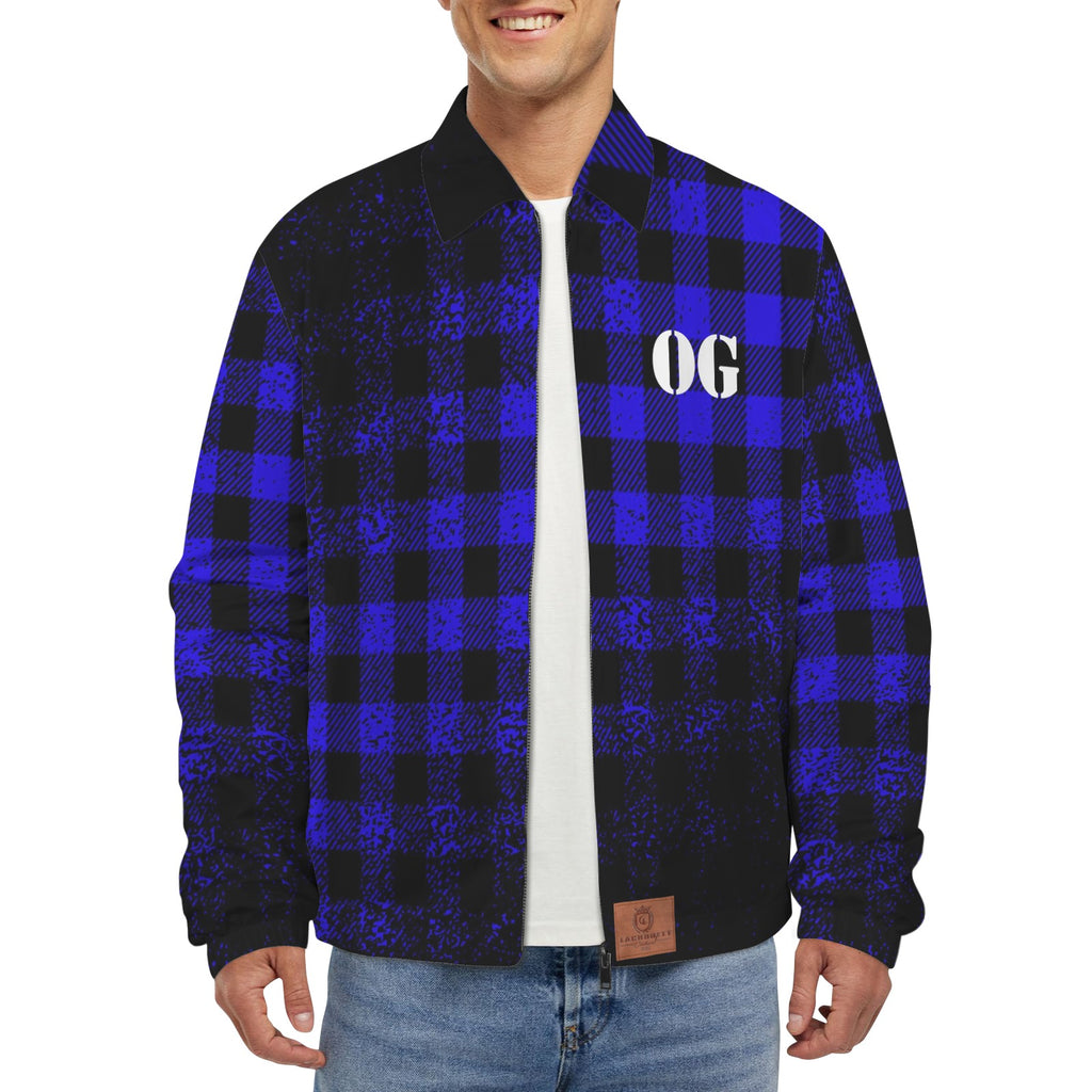 JUST KEEPIN GANGSTA Men's  Collar Jacket