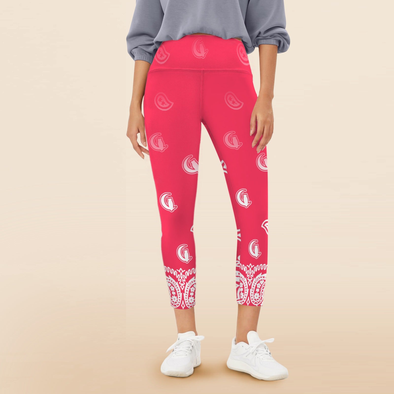 BANDANA GRADIENTWomen's High Waist Pockets Yoga Leggings