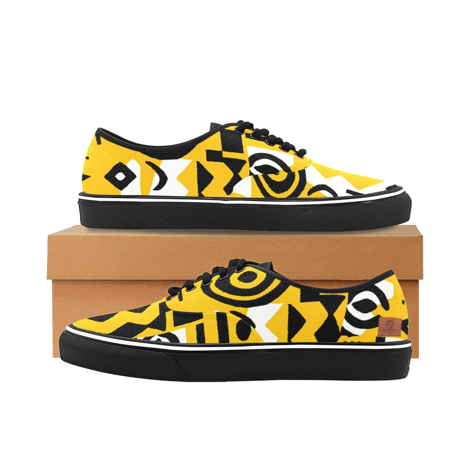 AFRICAN MIDCLOTH Men's Canvas Low Shoes