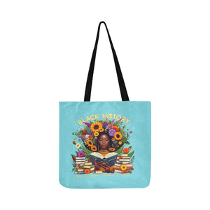 BLACC HISTORY FLOWER Reusable Shopping Bag