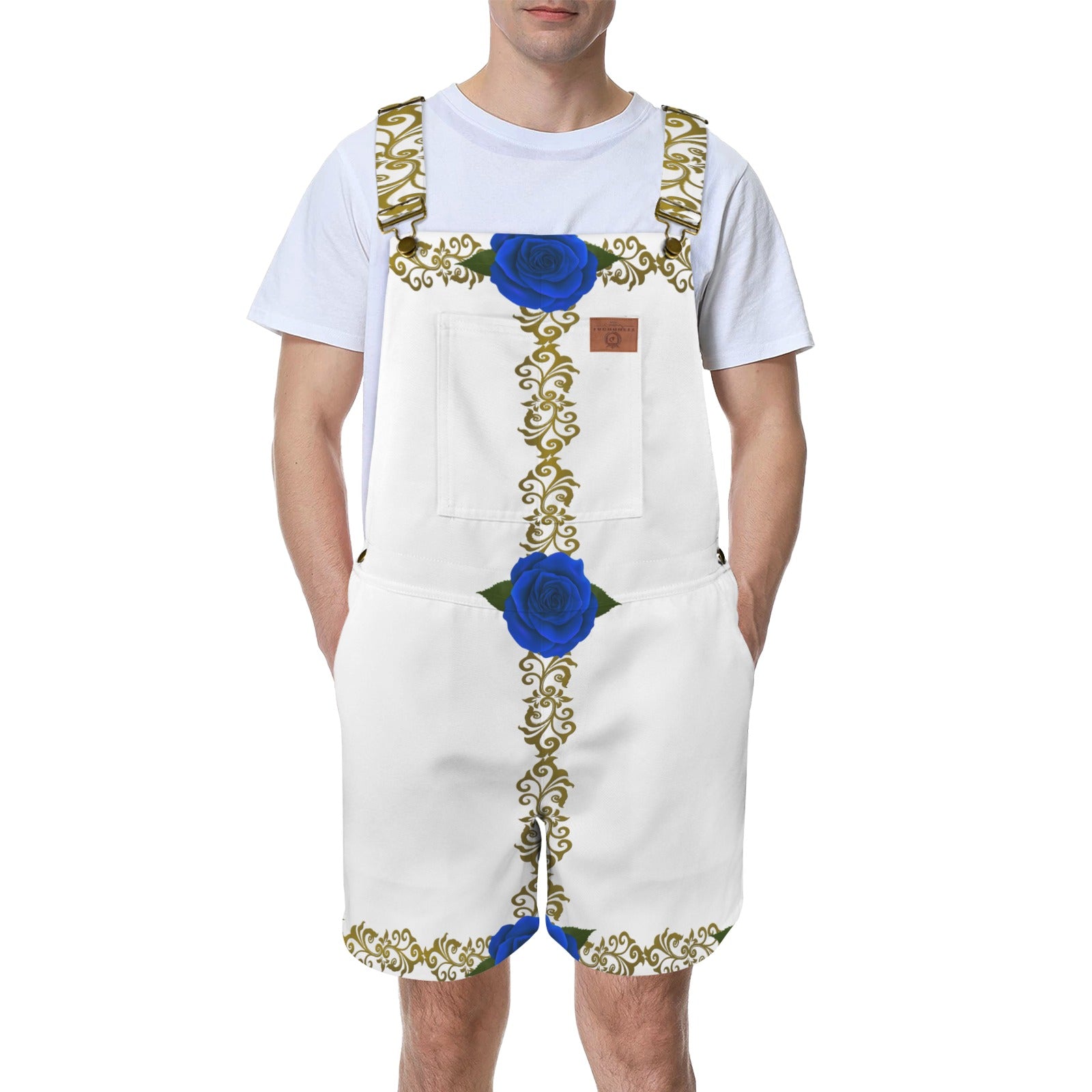 BLUEROSES Unisex Shorts Suspender Jumpsuit