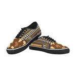 AFRIKA ORNEMENT  Men's Canvas Low Top Shoes