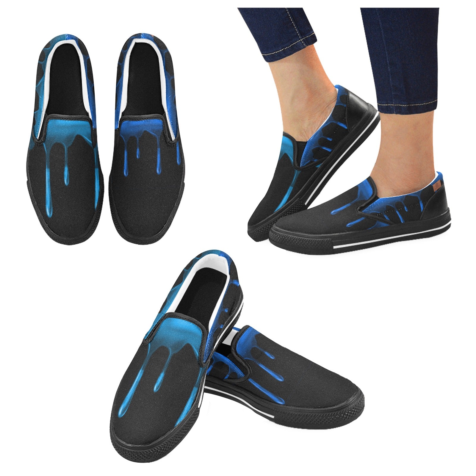 LEAN Men's Unusual Slip-on Canvas Shoes