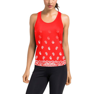 BANDANA GRADIENT Women's Racerback Tank Top