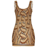 TEMBE WOOD Sunmer Bodycon Tank  Dress