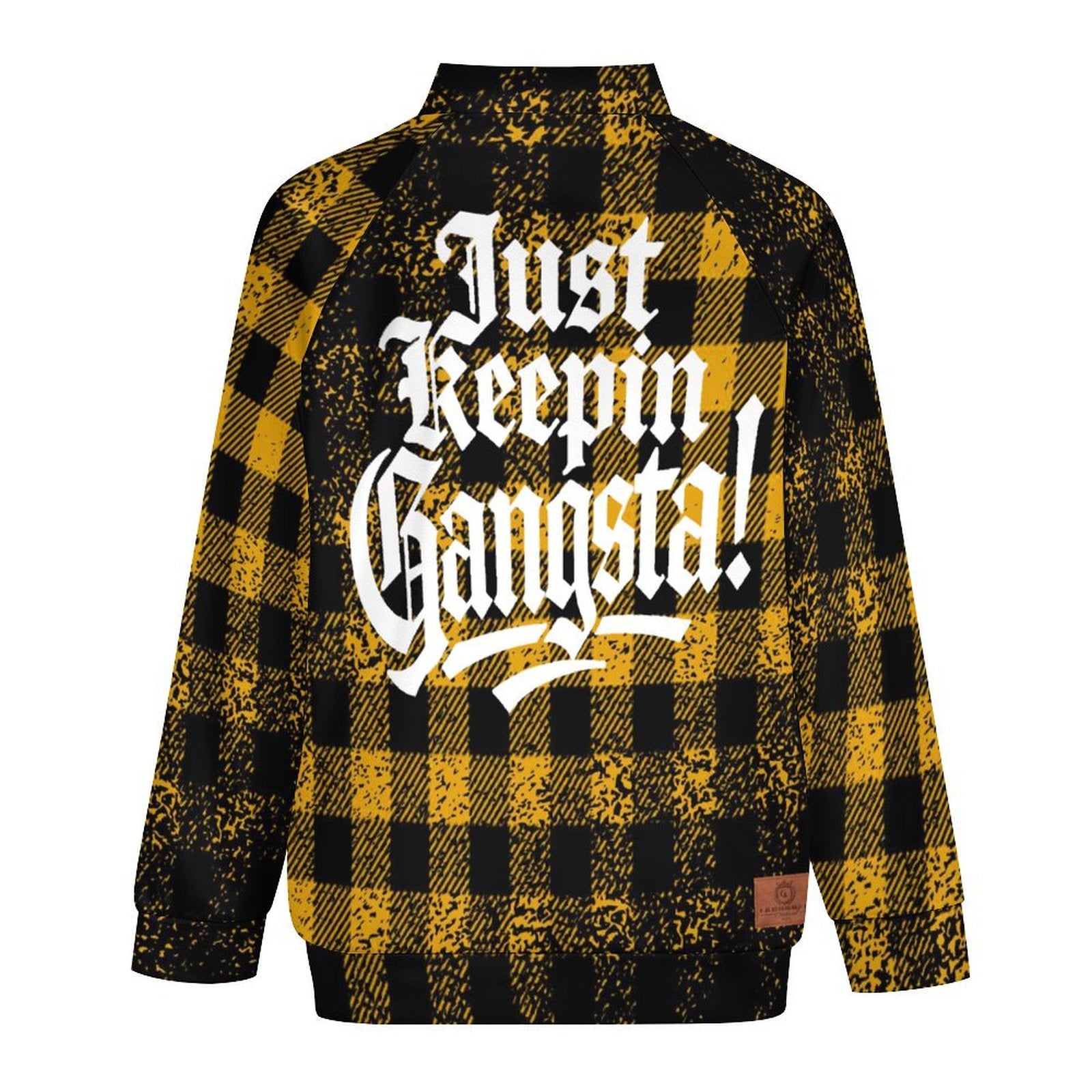 JUST KEEPIN GANGSTA Men's Raglan Sleeve