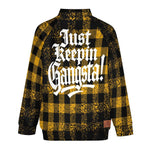 JUST KEEPIN GANGSTA Men's Raglan Sleeve