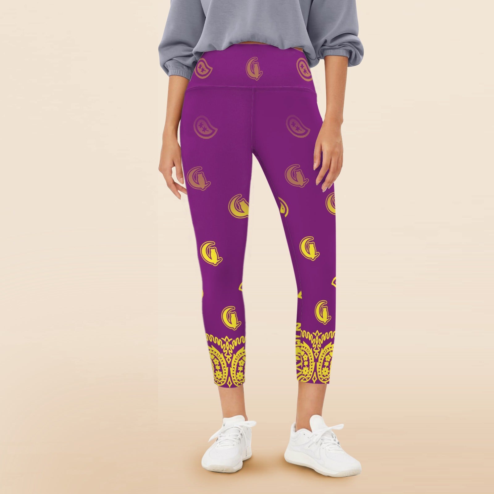 BANDANA GRADIENTWomen's High Waist Pockets Yoga Leggings