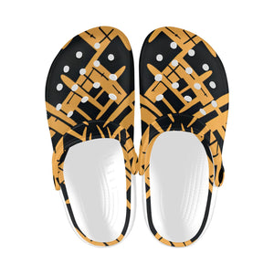 AFRICAN MIDCLOTH Clogs for Adults