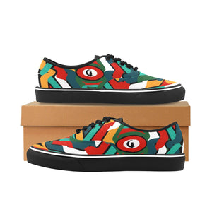TEMBE ARTMen's Canvas Low Top Shoes