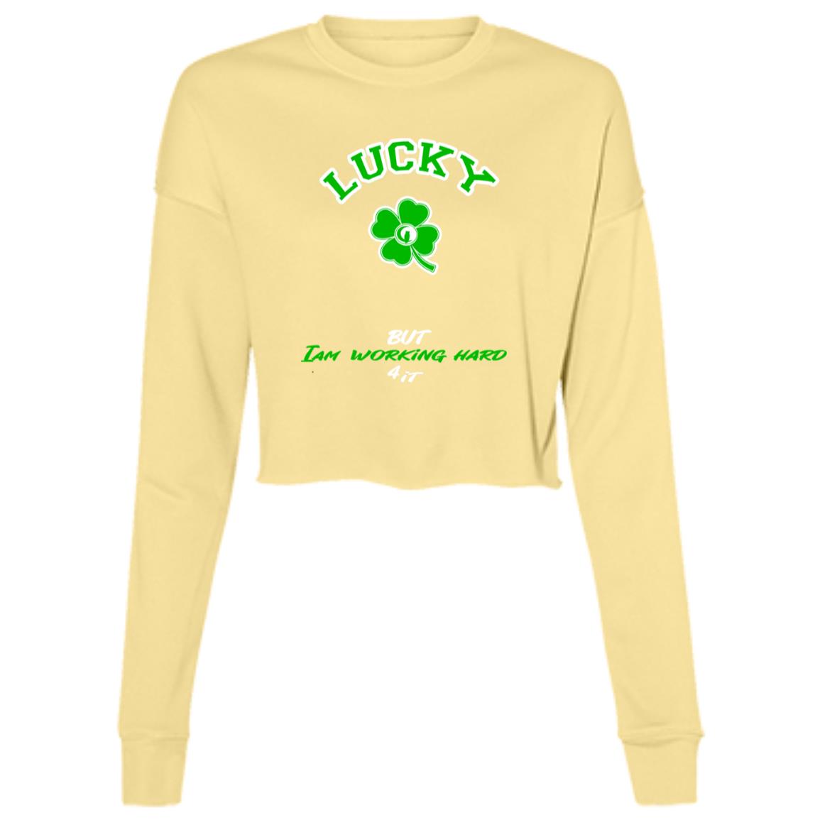 LUCKY BUT Ladies' Cropped Crew