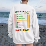 HAPPY KWANZAA Women's Drop Shoulder Sweatshirt|DTF