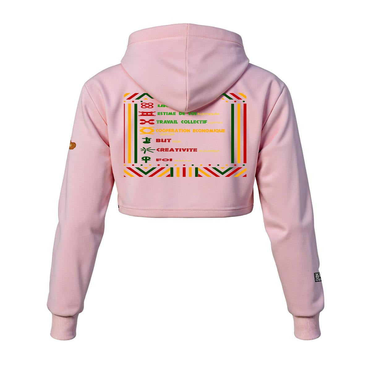 HAPPY KWANZAA Women's Cropped Hoodie|DTF