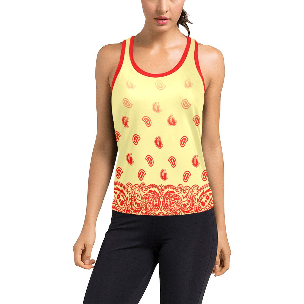 BANDANA GRADIENT Women's Racerback Tank Top