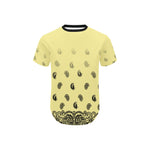 BANDANA GRADIENT Men's Curved Hem T-Shirt