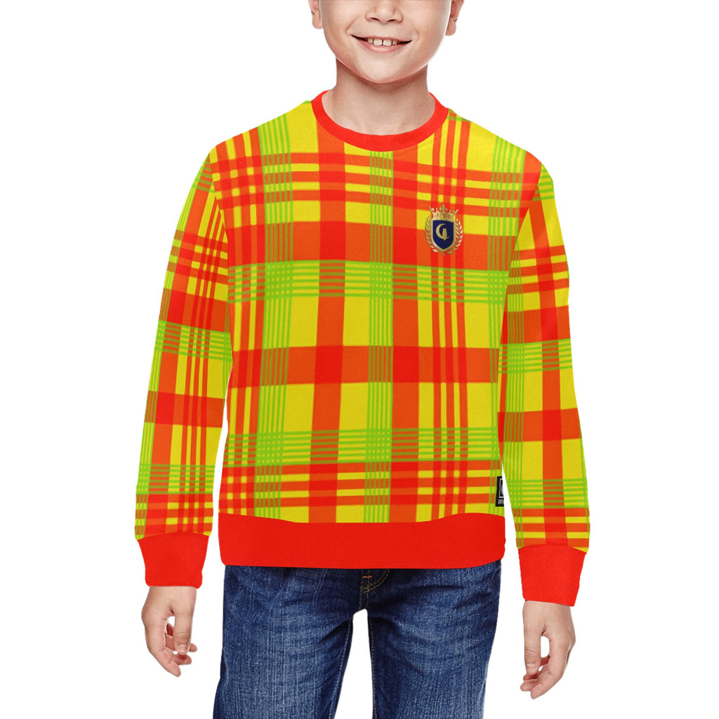 MADRAS Crewneck Sweatshirt for Kids