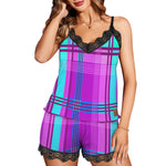 MADRAS Women's Lace Camisole Pajama Set
