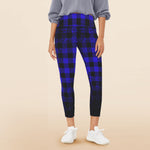 DUSTY PLAID Women's High Waist Pockets  Leggings