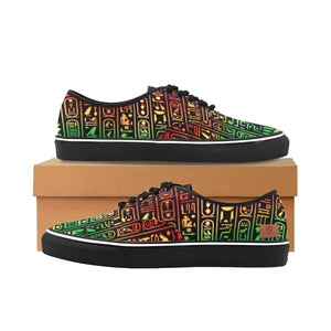 HIEROGLYPH  Men's Canvas Low Top Shoes