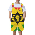 FIST UP RBG Unisex Shorts Suspender Jumpsuit