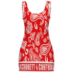 BANDANA PAISLEY B's UP Sunmer Bodycon Tank Dress