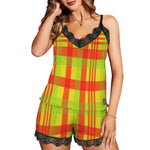 MADRAS Women's Lace Camisole Pajama Set