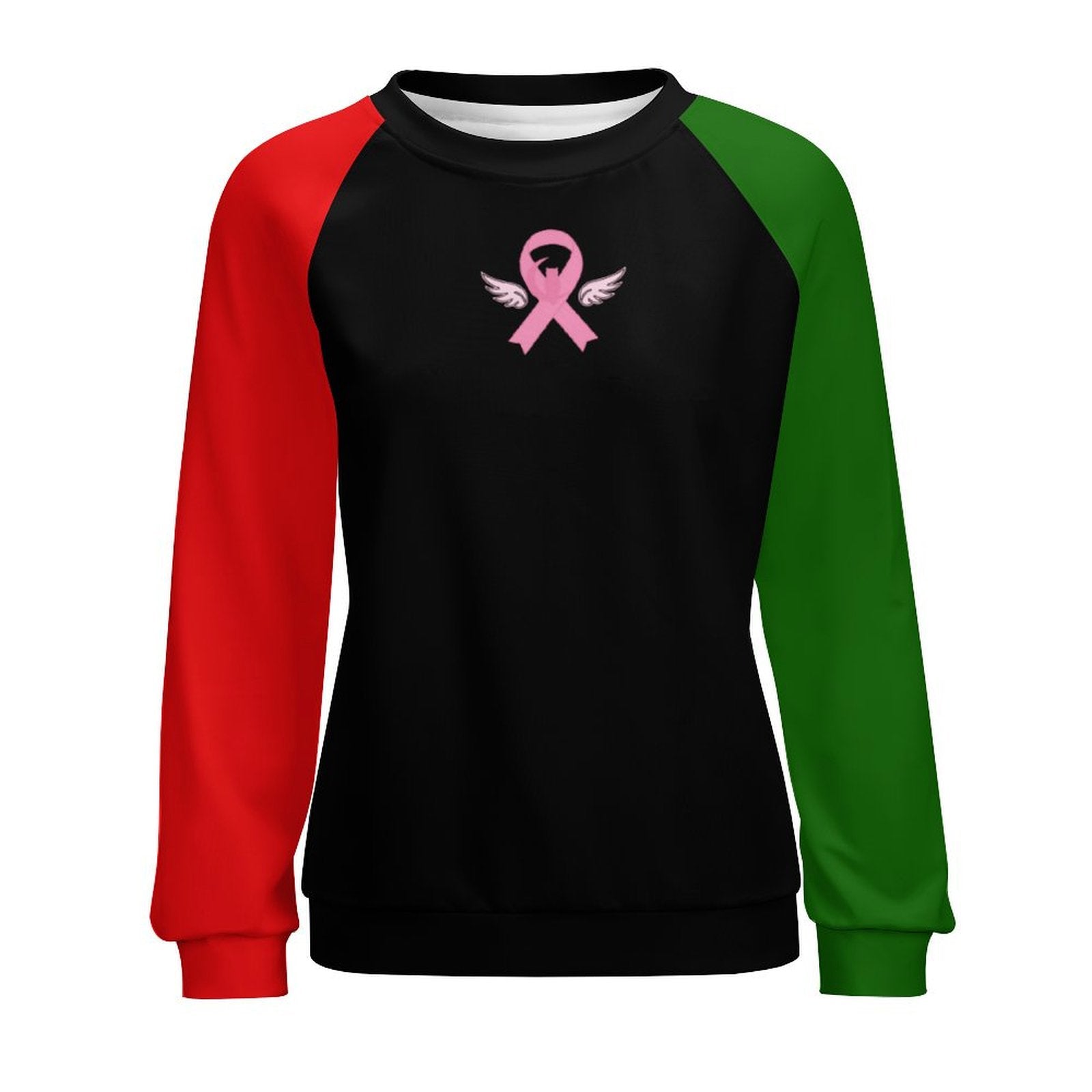 CONTRE LE CANCER Women's Raglan Crewneck Sweatshirt