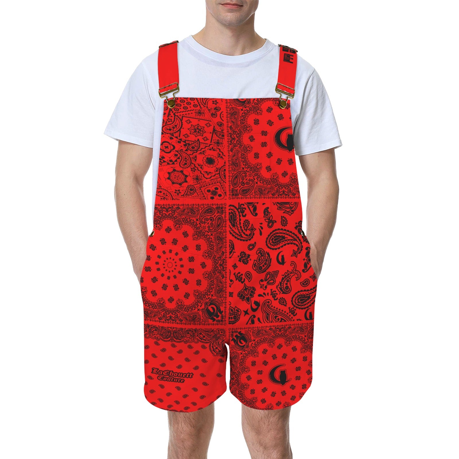 BANDANA MIX Unisex Shorts Suspender Jumpsuit
