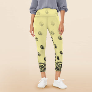BANDANA GRADIENTWomen's High Waist Pockets Yoga Leggings