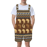 AFRIKA ORNEMENT Unisex Shorts Suspender Jumpsuit