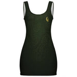 BANDANA DELUXE KAKI Basic Bodycon Tank  Dress
