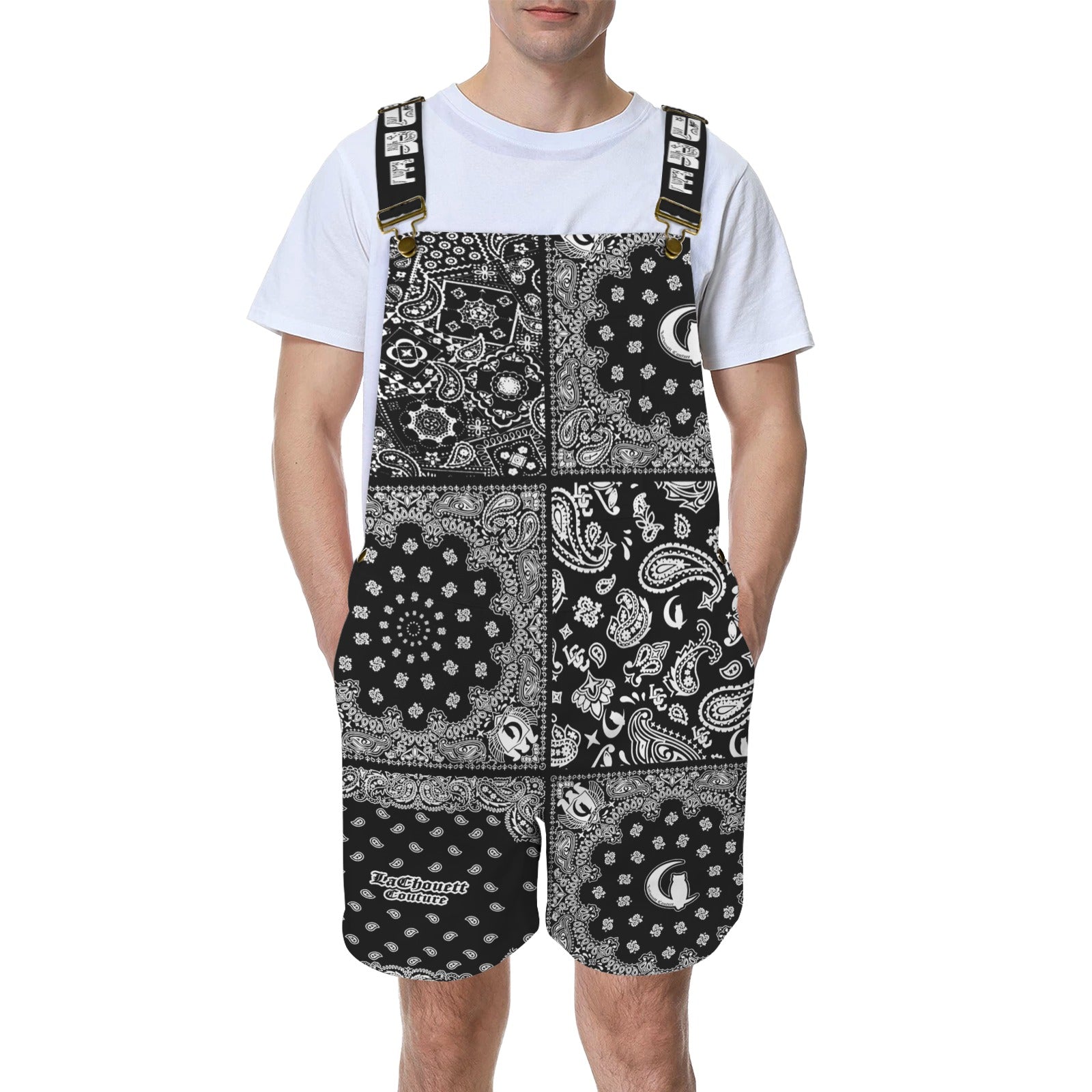 BANDANA MIX Unisex Shorts Suspender Jumpsuit
