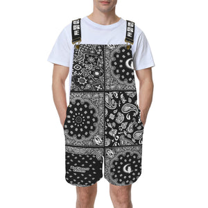 BANDANA MIX Unisex Shorts Suspender Jumpsuit