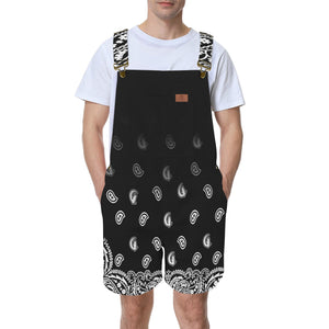 BANDANA GRADIENT Unisex Shorts Suspender Jumpsuit