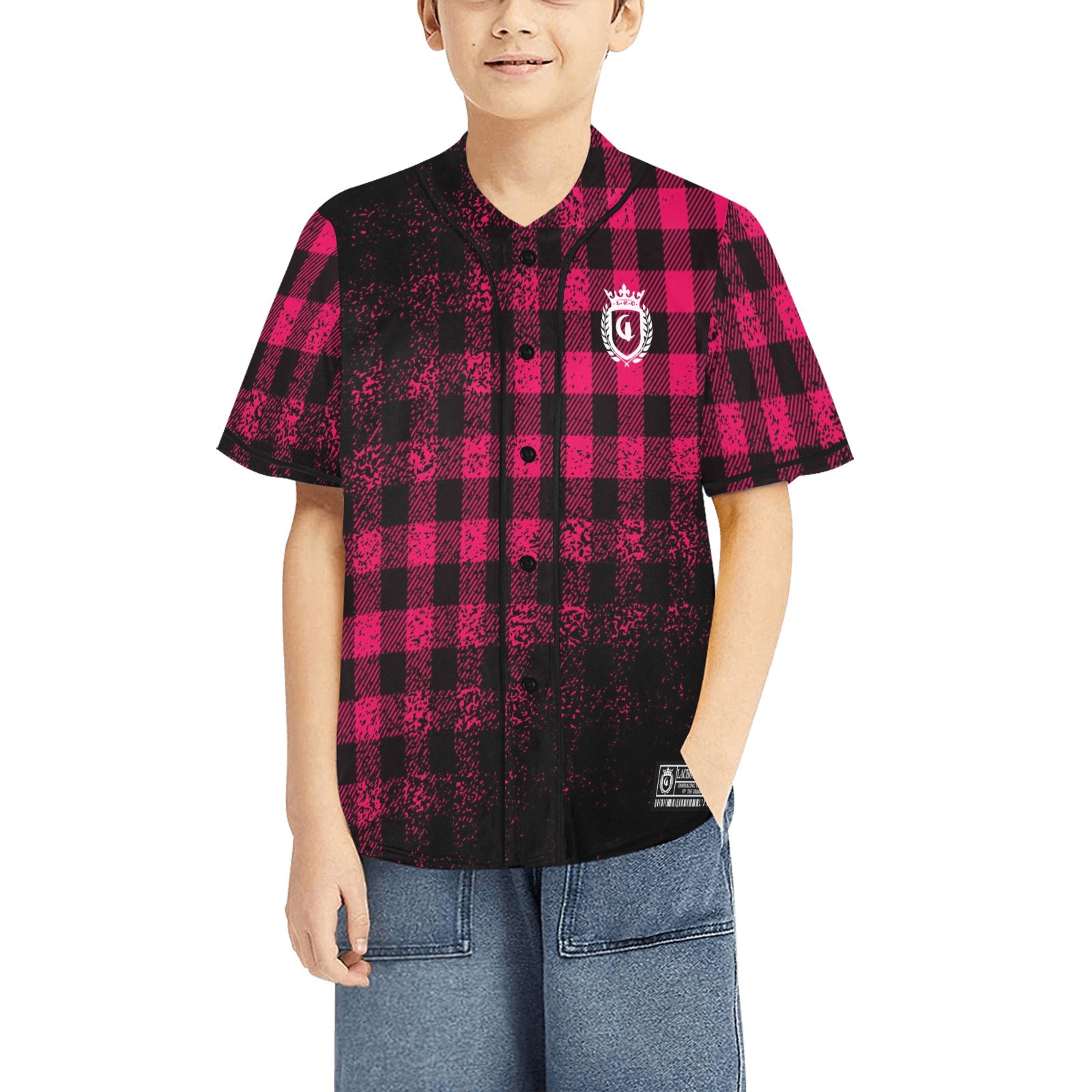 DUSTY PLAID Baseball Jersey for Kids