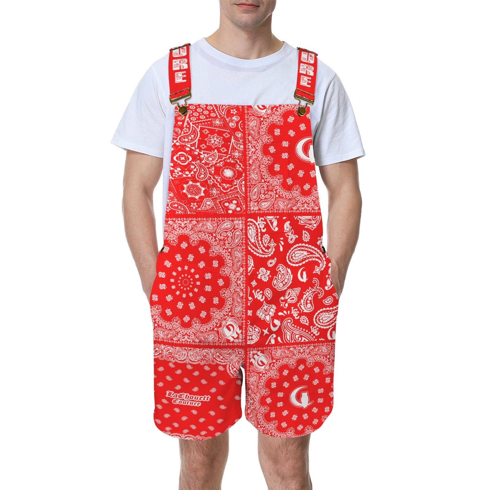 BANDANA MIX Unisex Shorts Suspender Jumpsuit