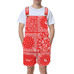 BANDANA MIX Unisex Shorts Suspender Jumpsuit